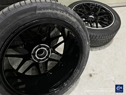 벤츠 G63 AMG G바겐 22인치 블랙 실버 투톤 유광 휠도색 / 용인 처인구