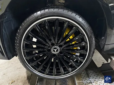 벤츠 CLS450 휠수리 후 블랙 실버 투톤 유광 휠도색 / 용인 처인구