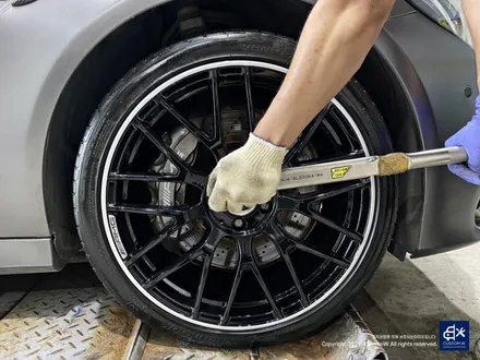 벤츠 C63 AMG 휠수리 후 투톤 유광 휠도색 / 용인 처인구