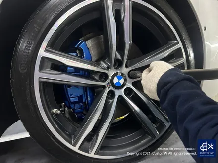 BMW 640D 703M 20인치 휠 상처 수리 후, 다이아몬드 컷팅 휠 복원 그리고 블루 캘리퍼 도색까지_! / 용인 처인구