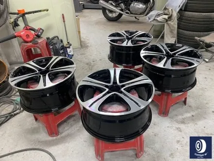 벤츠 W213 E300 18인치 휠 상처 수리 후, 다이아몬드 커팅 가공을 이용한 블랙 폴리시 휠 만들기_! / 용인 처인구