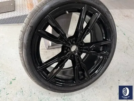 BMW X5 M60i 747M 제트 블랙 / 하이그로시 블랙 (검정 유광) 휠 도색 / 용인 처인구