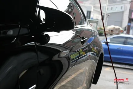잘못된 휠수리로 엉망인 휠 다이아몬드컷팅 휠수리로 휠복원- 최강한파에도 찾아온 BMW M4 / 용인 처인구