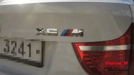 총체적 난국의  BMW X6M 휠복원(다이아몬드컷팅 휠수리), 완료 후 피렐리 PZERO 타이어 교체. / 용인 처인구