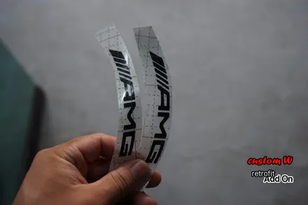 벤츠 C클래스 카브리올레 블랙유광 휠도색 + 레드 캘리퍼도색(AMG레터링) / 용인 처인구
