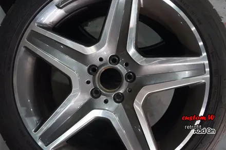 GLE 350D 블랙유광휠도색+캘리퍼도색+이오나이저(공기정화)모듈설치+B&O트위터+벤츠코딩 미러링크 활성화(HTC M9) / 용인 처인구