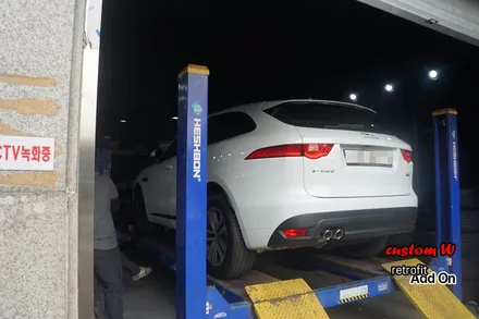 재규어 F-PACE 말끔하고 관리가 용이한 반무광 블랙 휠도색. / 용인 처인구