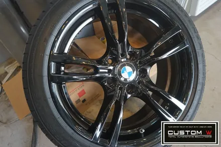 BMW 330I 400M휠 블랙유광 휠도색. / 용인 처인구