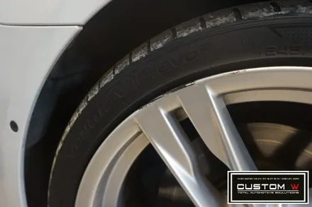 BMW 6시리즈 휠 상처수리후 고스트크롬 휠도색 M퍼포먼스 오렌지컬러 캘리퍼도색. / 용인 처인구