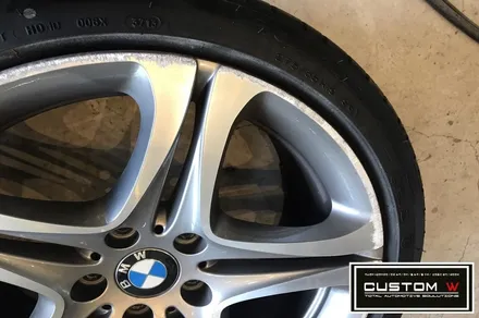 BMW 640D 휠 상처 수리후, 고스트 크롬 휠도색 그리고 M 퍼포먼스 블루 캘리퍼 도색 까지.!! / 용인 처인구