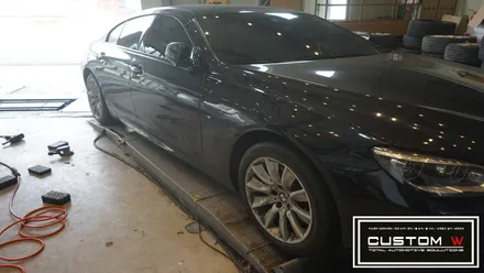 BMW 640d 블랙유광 휠도색, 고스트크롬 휠도색 2가지 컬러 휠도색 작업 함께 보기. / 용인 처인구