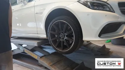 벤츠 CLS 63 AMG 고스트크롬 휠도색. / 용인 처인구