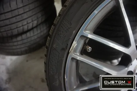 벤츠 C63AMG 심하게 패인 상처.!  다이아몬드 컷팅 휠수리로 깔끔하게 휠복원 작업.! / 용인 처인구