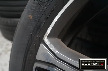 볼보 XC60 휠상처 수리 후, 다이아몬드 컷팅 휠복원 커스텀W / 용인 처인구