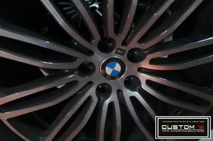 BMW G30 530i 요즘 핫 한 664M 휠 상처 수리후, 하이그로시 블랙 블랙유광 휠도색. 커스텀W / 용인 처인구