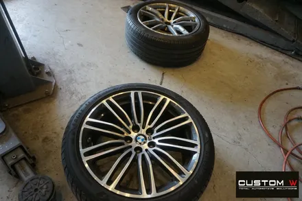BMW G30 530i 664M 19인치  하이그로시 블랙 검정 유광 휠 도색. / 용인 처인구