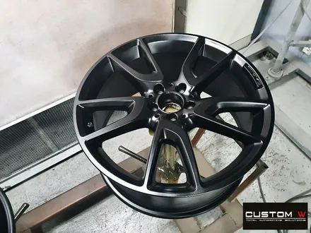 벤츠 E43 AMG 블랙유광 휠 도색 / 용인 처인구