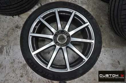 벤츠 S63 AMG 무광블랙실버 투톤 휠 도색 / 용인 처인구