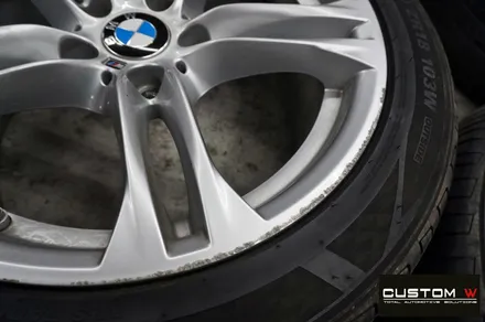 BMW 520d 고스트 크롬 휠도색, 블랙 캘리퍼 도색 / 용인 처인구