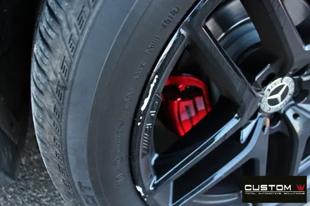 기존 고객님 벤츠 GLE350d 쿠페 휠 상처 수리 후 블랙유광 휠도색 / 용인 처인구