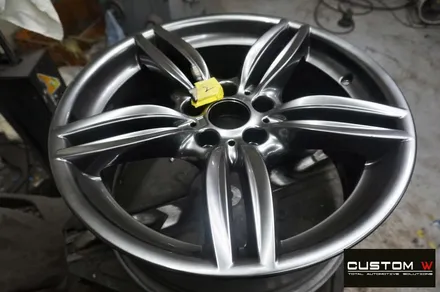 BMW 530d 휠 상처 수리 후 고스트 크롬 휠도색 / 용인 처인구