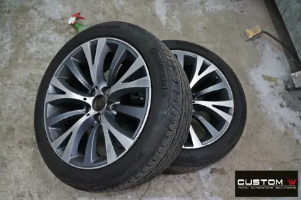 BMW 5GT 휠 상처 수리 후 블랙유광 휠도색 / 용인 처인구