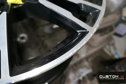 BMW F90 M5 휠 상처 수리 후 다이아몬드 컷팅 휠복원 / 용인 처인구