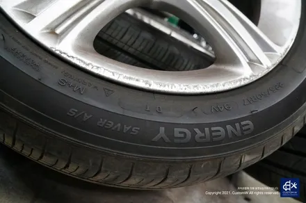 BMW F30 320d 휠수리 후 블랙유광 휠도색 / 용인 처인구