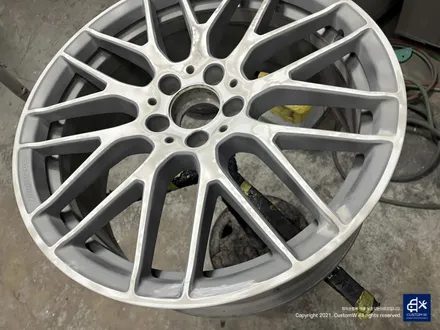벤츠 A45 AMG 블랙실버 무광 투톤 휠도색 & 레드 캘리퍼 도색 / 용인 처인구
