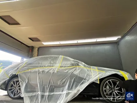 벤츠 C43 AMG 블랙유광 휠도색 + 레드 캘리퍼 도색 / 용인 처인구