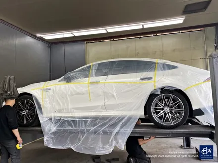 벤츠 신형 GT43 AMG 블랙유광 휠도색 + 애시드 그린 캘리퍼 도색 / 용인 처인구