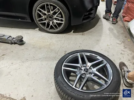 벤츠 S350d 블랙유광 휠도색 / 용인 처인구