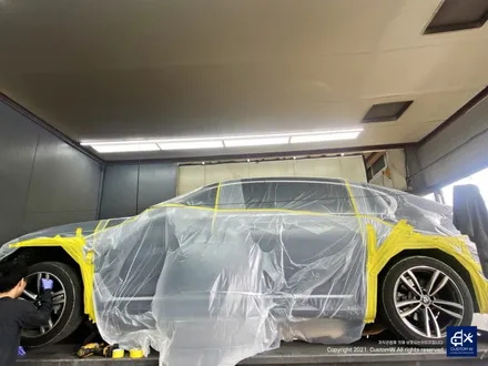 BMW 730Ld 박리 후 블랙유광 휠도색 + 블루 캘리퍼 도색 / 용인 처인구