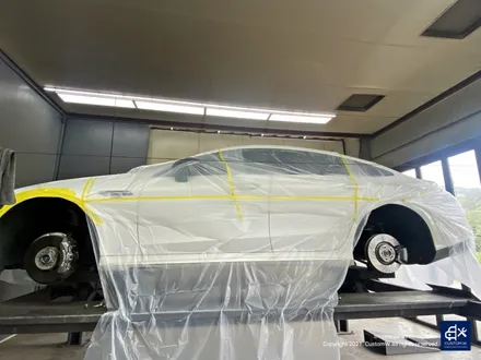 벤츠 GT43 AMG 블랙 실버 투톤 휠도색 & 카본 세라믹 골드 캘리퍼 도색 / 용인 처인구