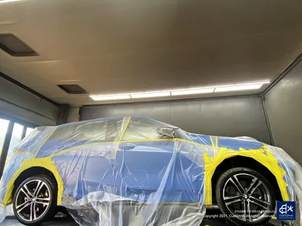 BMW 120i 704M 블랙유광 휠도색 + 레드 캘리퍼 도색 / 용인 처인구