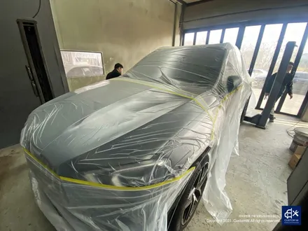 벤츠 GLE53 AMG 잘 못된 휠수리 박리 제거 후, 블랙유광 휠도색 + 레드 캘리퍼 도색 / 용인 처인구