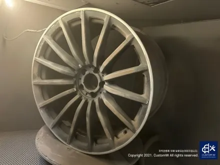 벤츠 GT43 AMG 무광 투톤 / 사틴 블랙 투톤 휠 상처 수리 후, 휠 복원 도색 / 용인 처인구
