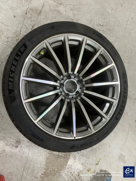 사고로 인해 안타깝게도 재방문 벤츠 GT43 AMG 투톤 유광 휠도색 / 용인 처인구