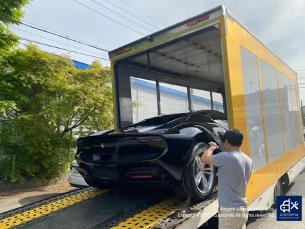 Ferrari 페라리 296 GTS 신차 출고  작업 번호판 미장착  미등록 차량 사틴 블랙 / MATT BLACK ( 무광 검정) 휠 도색_! / 용인 처인구
