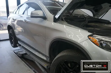 GLE350D 쿠페 블랙유광휠도색,캘리퍼도색,그리고 판금 도색 외형복원 그리고 반자율 주행 23P까지 원스탑으로.!! 토탈 솔루션.!! / 용인 처인구