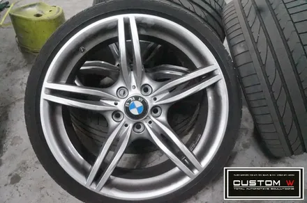 BMW Z4 부식 녹 제거후, 캘리퍼 도색 그리고 잘못된 휠도색 이력 박리후, 하이퍼 실버 휠도색 재작업. 커스텀W / 용인 처인구