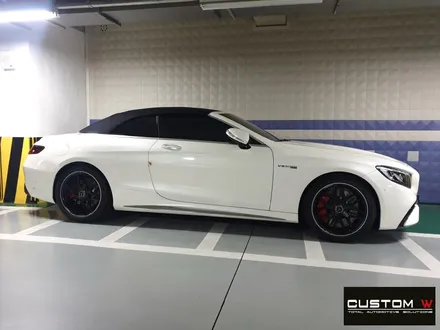 벤츠 S63 AMG 카브리올레 무광 블랙 실버 투톤 휠도색. / 용인 처인구