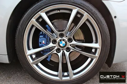 BMW 740 고스트 크롬 휠도색 + M 퍼포먼스 블루 캘리퍼 도색 / 용인 처인구