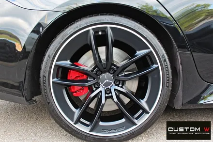 벤츠 CLS53 AMG 무광 투톤 휠도색 + 레드 캘리퍼 도색 / 용인 처인구