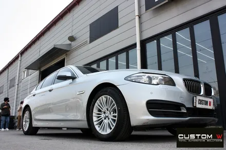 BMW F10 520d 럭셔리 휠 상처 수리 후 정품 실버 복원 도색 / 용인 처인구