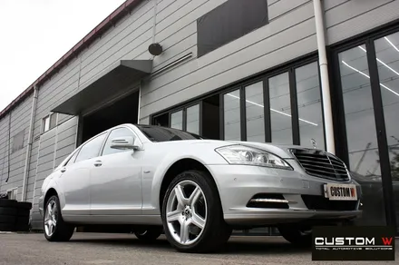 벤츠 W221 S500 기존 잘못된 휠수리 도색 이력 약품 박리 후 하이퍼 실버 휠도색 / 용인 처인구