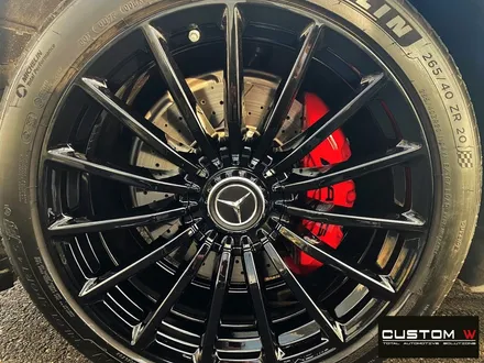 벤츠 GT43 AMG 블랙 유광 휠도색 + 레드 캘리퍼 도색 / 용인 처인구