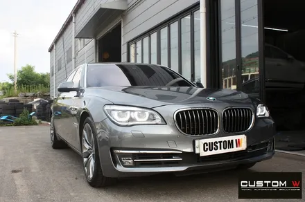 BMW 750Li 휠 상처 수리 후 고스트 크롬 휠도색 + 블랙 캘리퍼 도색 / 용인 처인구