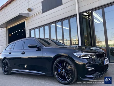 BMW G20 320d 투어링 791M 휠수리 후 블랙유광 휠도색 / 용인 처인구