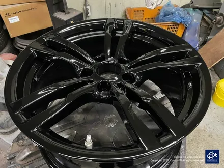BMW F30 320d 441M 휠수리 후 블랙유광 휠도색 / 용인 처인구